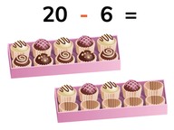 Subtraction from 20 with numbers to 20