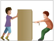 Predict how objects will change direction with different forces