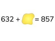 Fill in the blank problems + - to 1,000