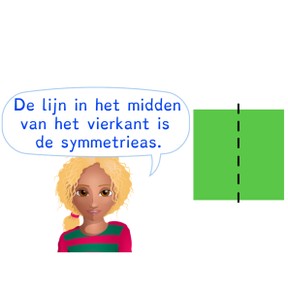 Herkennen van een eenvoudige symmetrieas