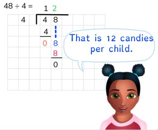 Long division with a number to 100