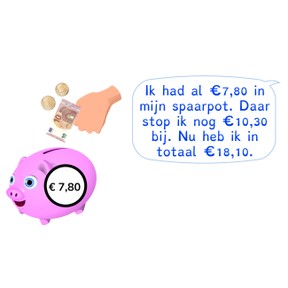 Optellen met kommabedragen t/m 20 euro