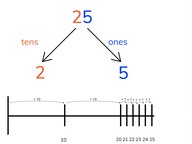 Place value- numbers to 30 on the number line