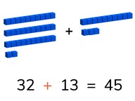 Addition to 50 with second addends >10