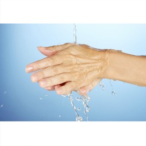 Practicing how to save water