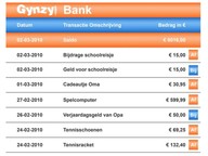 Aflezen van en rekenen met een betalingsoverzicht