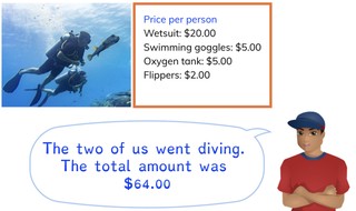 Solving math problems with multiple simple operations