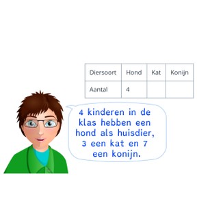 Ordenen van informatie in een tabel