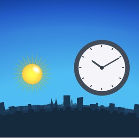 Reloj de día y de noche