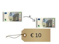 Aanvullen van hele bedragen tot 10 euro