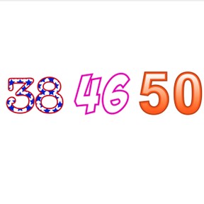Ordering numbers to 50