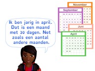 Kennen van het aantal dagen per maand