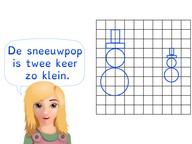 Vergroten en verkleinen van een eenvoudig figuur