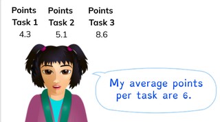 Determining the average of decimal numbers
