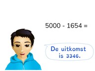 Aftrekken t/m 10.000 vanaf een duizendvoud