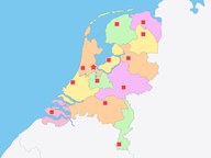 Topografie Nederland