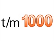 Kennen van de getallen t/m 1000
