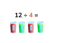 Solving the division table of 4 