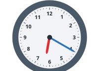 Determining new time with analog clock with 10 and 5 minutes