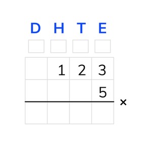 Cijferend vermenigvuldigen met een getal t/m 1000 en een getal <10