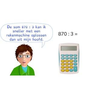 Vermenigvuldigen en delen met getallen t/m 10.000 met de rekenmachine