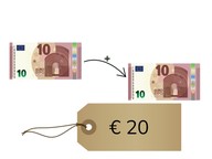 Aanvullen van hele bedragen tot 20 euro