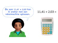 Vermenigvuldigen en delen met kommagetallen met de rekenmachine