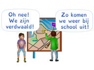 Aflezen van een route op een kaart