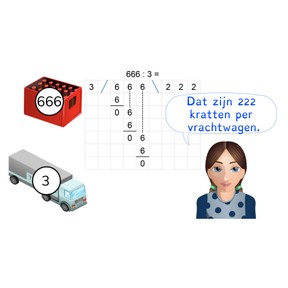 Cijferend delen door een kommagetal met 1 of 2 decimalen