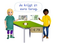 Teruggeven met hele bedragen t/m 100 euro
