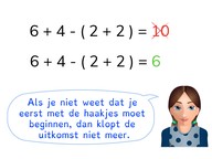 Rekenen met eenvoudige bewerkingen in de juiste volgorde