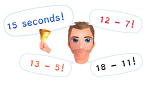 Automaticity subtraction to 20 crossing tens