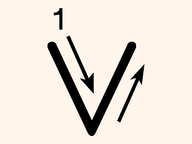 Letter V Tracing