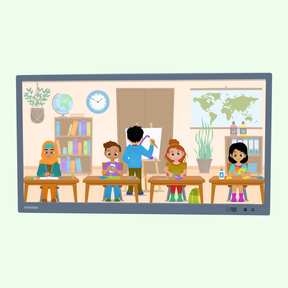 Scène de vocabulaire : À l'école - Loisirs créatifs