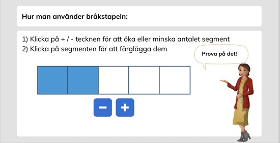 Öva på Bråk