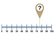 Number line to 100 with random numbers