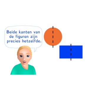 Herkennen van eenvoudige lijnspiegeling