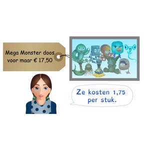 Delen van een kommagetal door 10, 100 of 1000