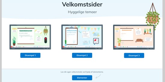 Velkomstsider Hyggelige temaer 