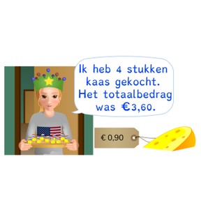 Vermenigvuldigen met kommabedragen <1 euro