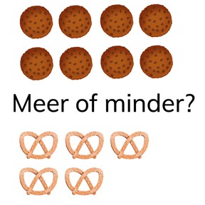 Herkennen van meer of minder 6 t/m 10