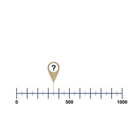 Placing whole numbers up to 1,000 on the number line