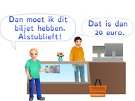 Kennen van de munten en biljetten t/m 20 euro