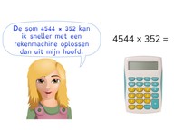Vermenigvuldigen en delen met grote getallen met de rekenmachine