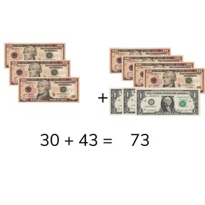 Addition to 100 with tens