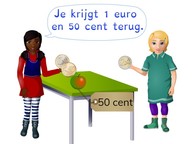 Teruggeven t/m 2 euro