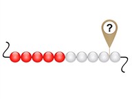 Recognizing to 10 on bead strings