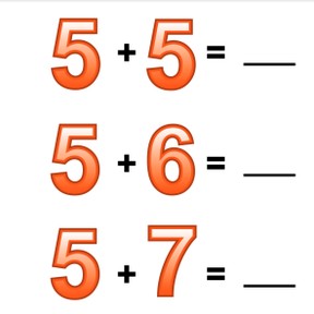 Addition to 20 with one more or one less