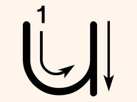 Letter U Tracing