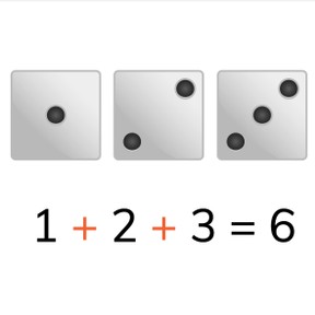 Addition to 10 with three addends